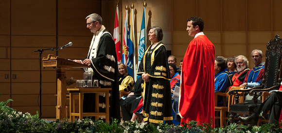 Mr. Rick Mercer received an honorary degree at Spring Congregation (photo by Martin Dee)