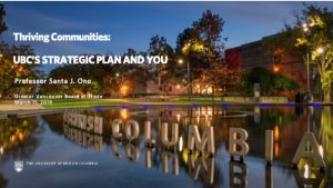 Thriving Communities: UBC’s Strategic Plan and You